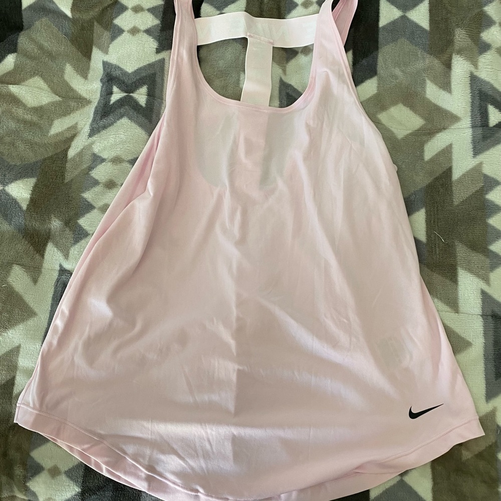 Nike pastel pink tank top.